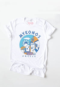 Mykonos Tee by kaeraz clouds greece greek