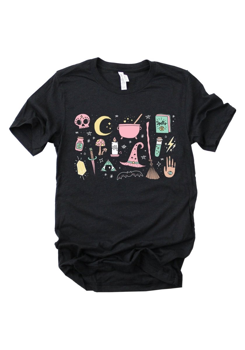 Mystical Doodles Tee by kaeraz aesthetic autumn ghost