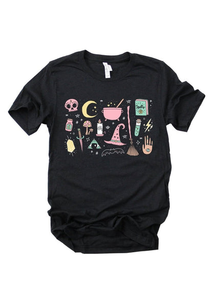 Mystical Doodles Tee by kaeraz aesthetic autumn ghost