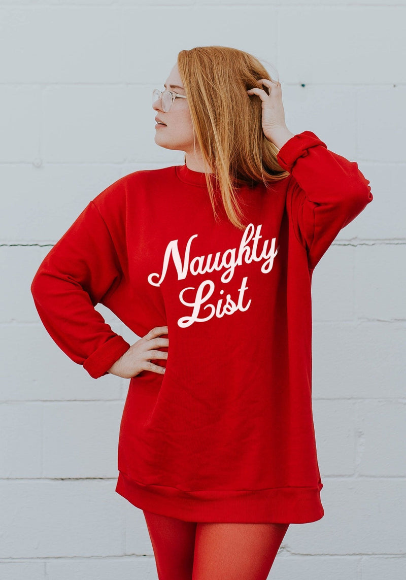 Naughty List Sweatshirt by kaeraz christmas christmas sweater happy holidays
