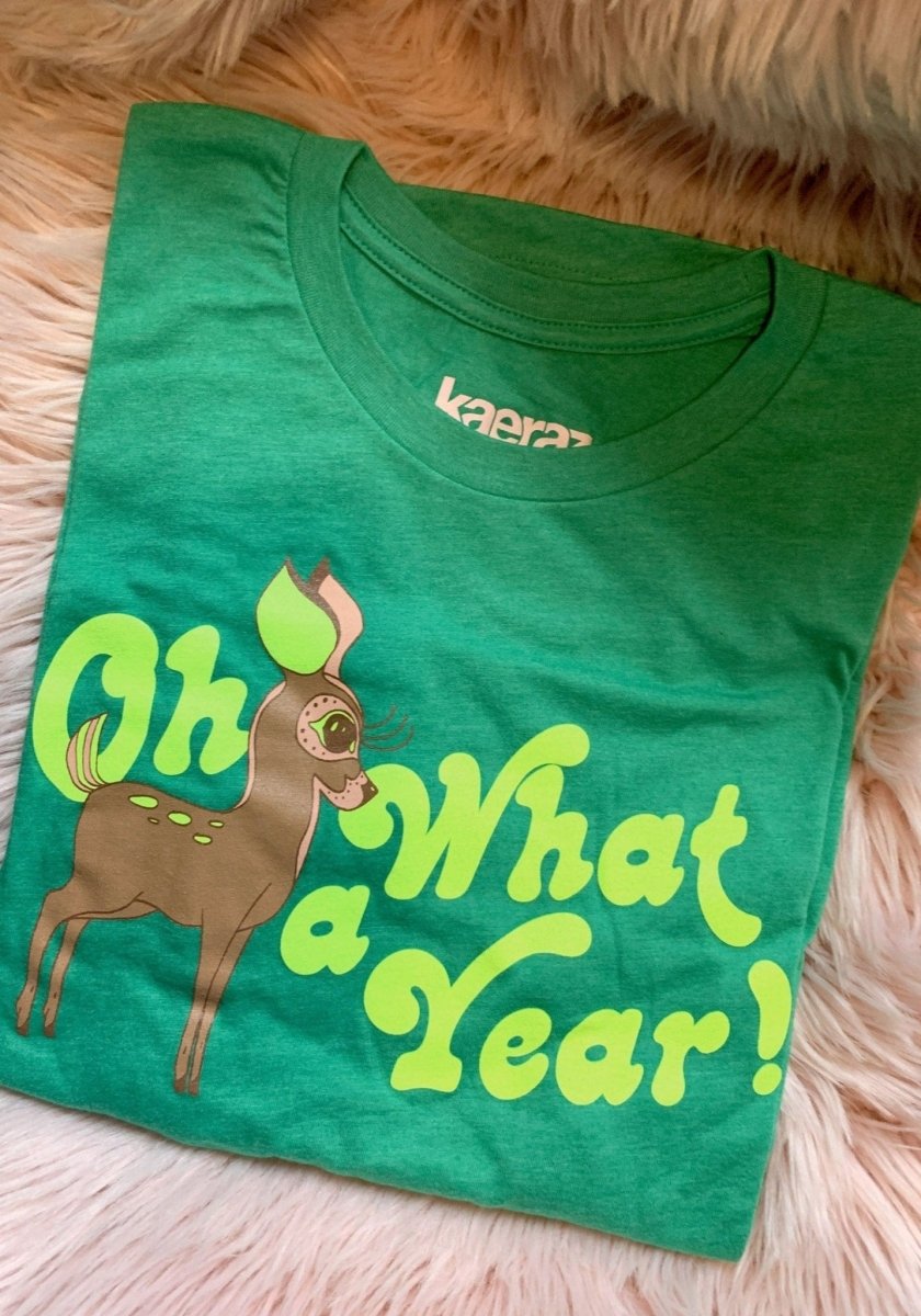Oh Deer What A Year Tee by kaeraz 2020 70s animal