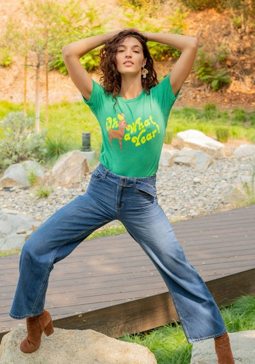 Oh Deer What A Year Tee by kaeraz 2020 70s animal