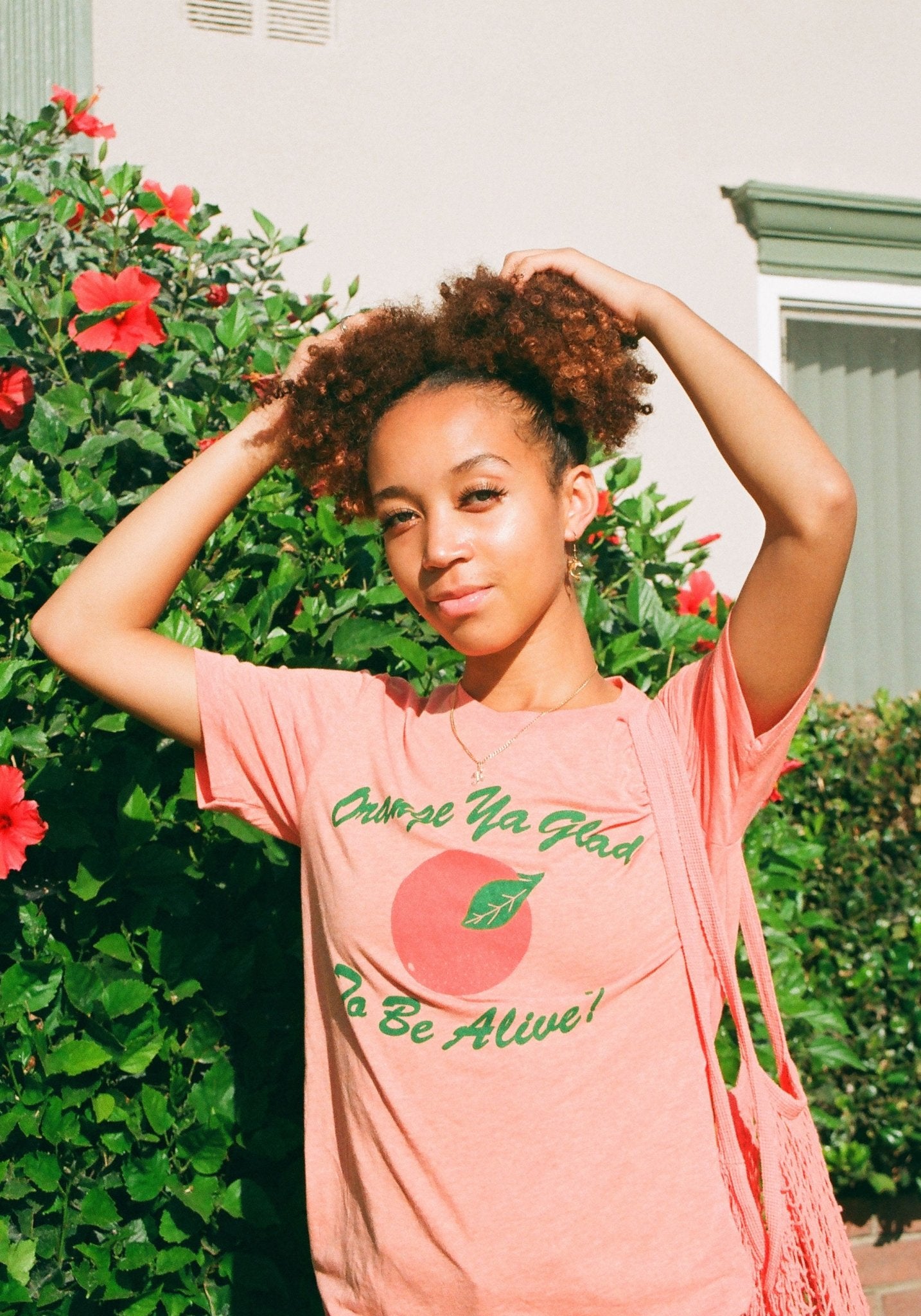 Orange Ya Glad Tee by kaeraz botanical fruit joke