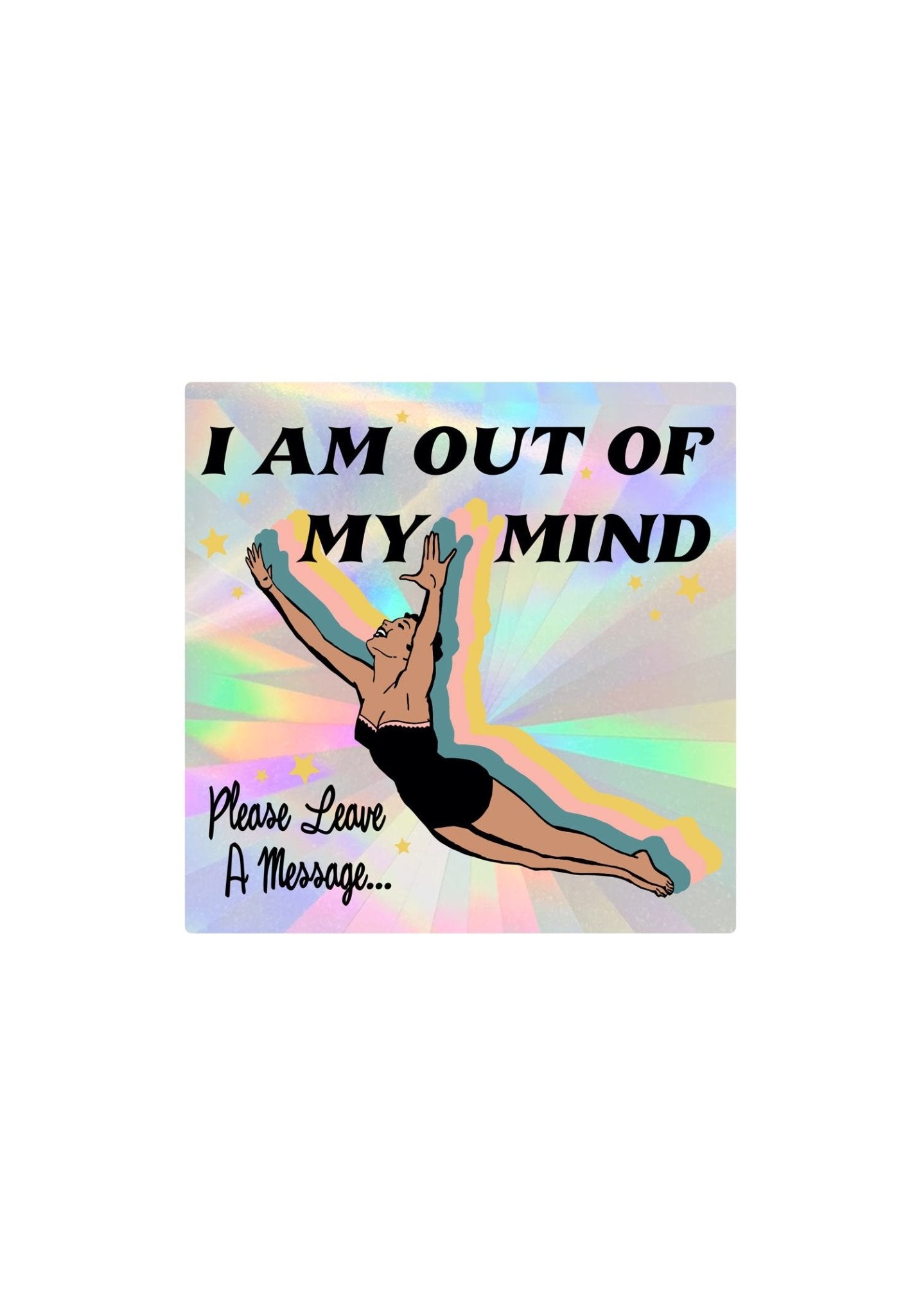 Out of My Mind Suncatcher Window Decal by kaeraz decal rainbow sun catcher