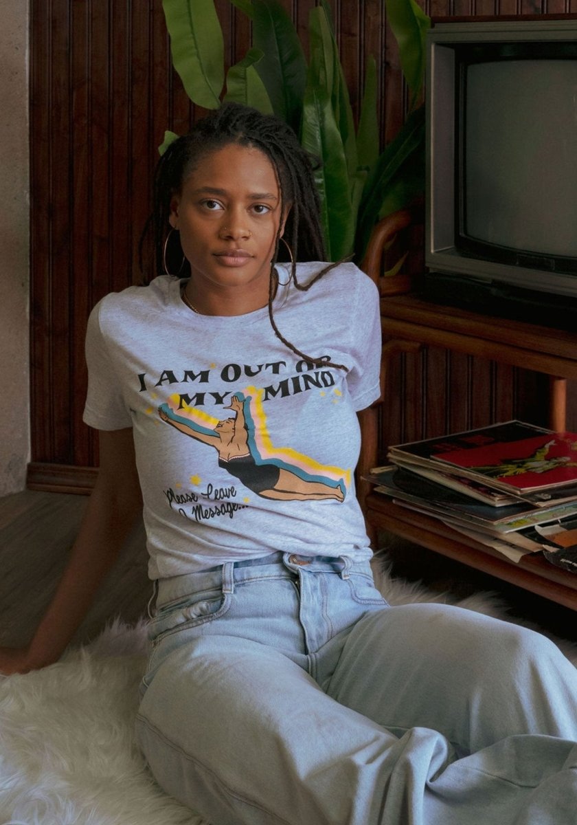 Out Of My Mind Tee by kaeraz | Womens Graphic Tees | 60s 70s Retro