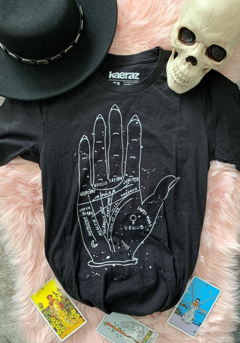 Palmistry Hand Tee by kaeraz fortune hand mystical