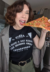 Pizza Oracle Tee by kaeraz boo cropped tee halloween shirt