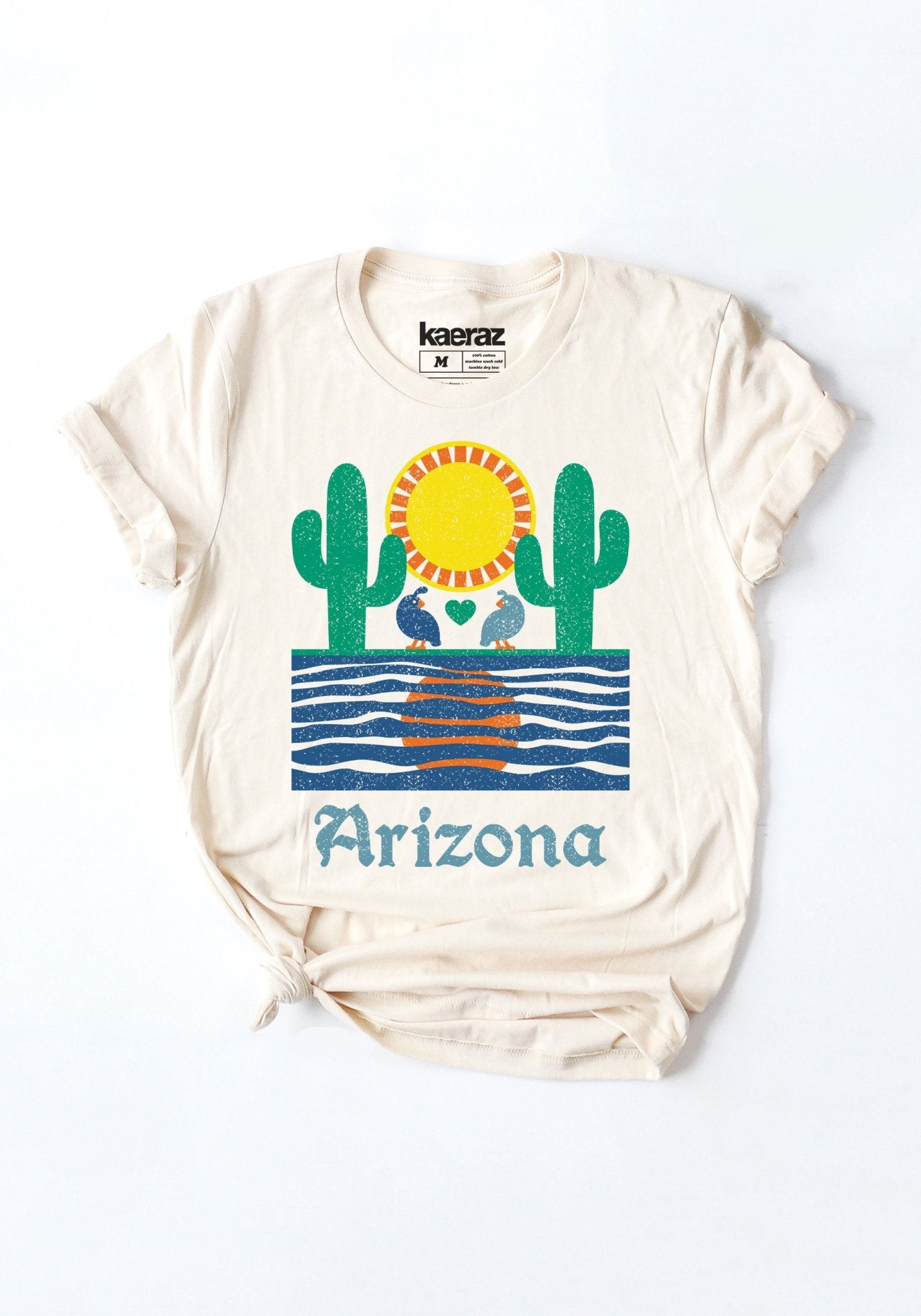 Quail Mirage Arizona Tee by kaeraz arizona az cactus