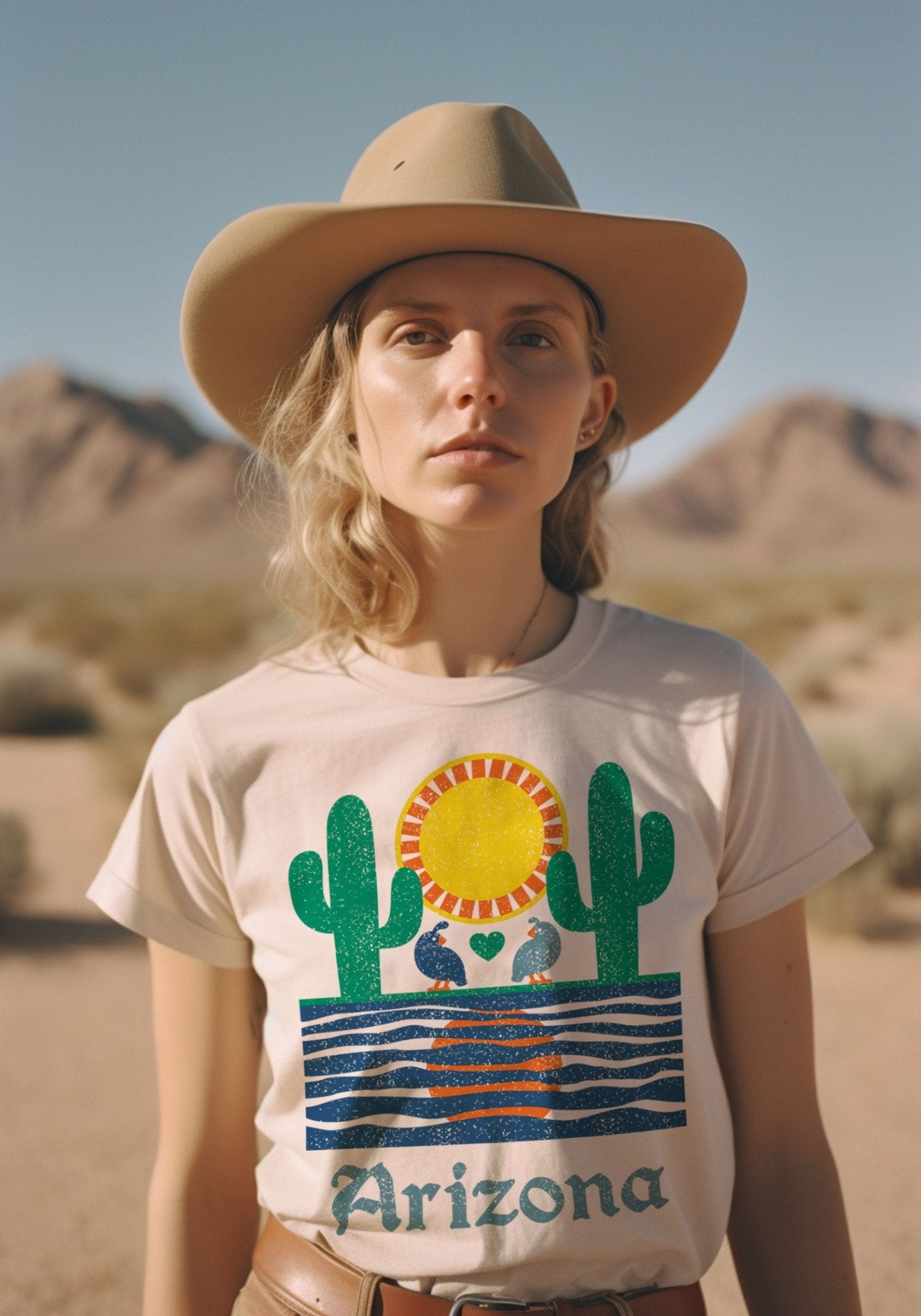 Quail Mirage Arizona Tee by kaeraz arizona az cactus