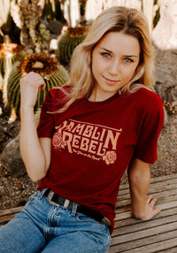 Ramblin Rebel Tee by kaeraz arizona california cowgirl tee