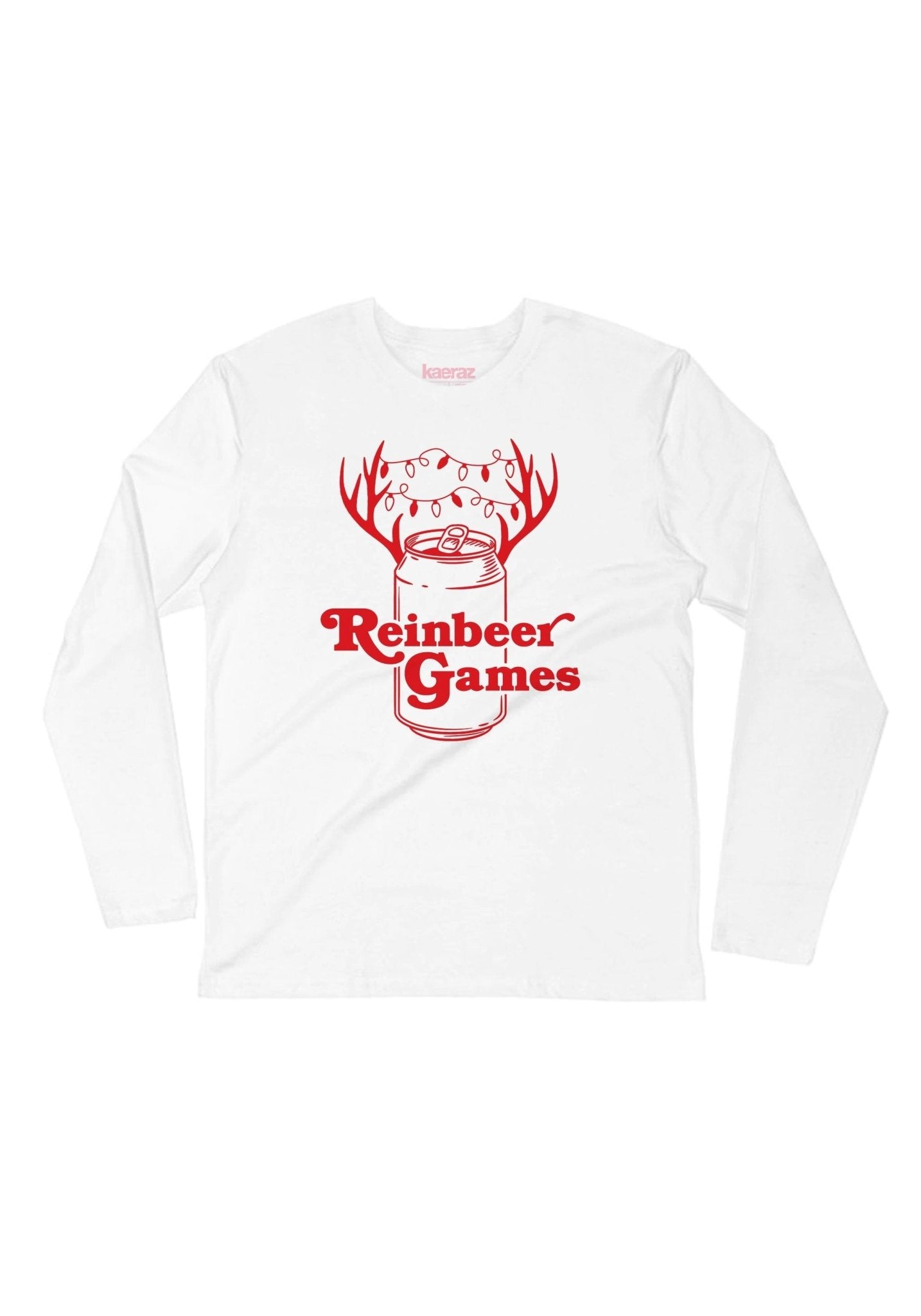 Reinbeer Games Long Sleeve Tee by kaeraz alcohol beer beer can