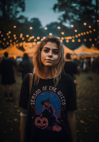 Season of the Witch Tee by kaeraz halloween october pumpkin