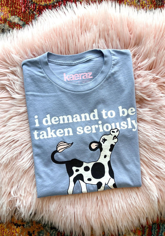 Serious Baby Cow Tee by kaeraz baby animal baby cow calf