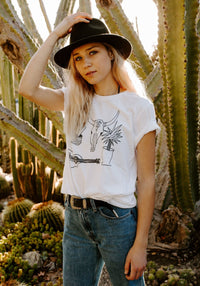 Southwest Feeling Tee by kaeraz arizona botanical illustration cactus shirt