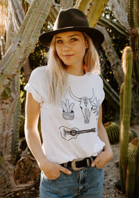 Southwest Feeling Tee by kaeraz arizona botanical illustration cactus shirt