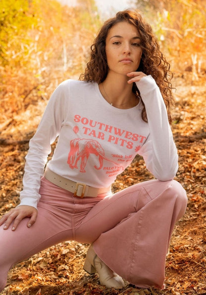 Southwest Tar Pits Long Sleeve Tee by kaeraz arizona california elephant