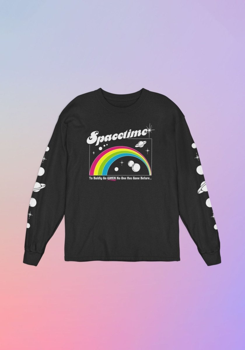 Spacetime Long Sleeve Tee by kaeraz galaxy longsleeve moon