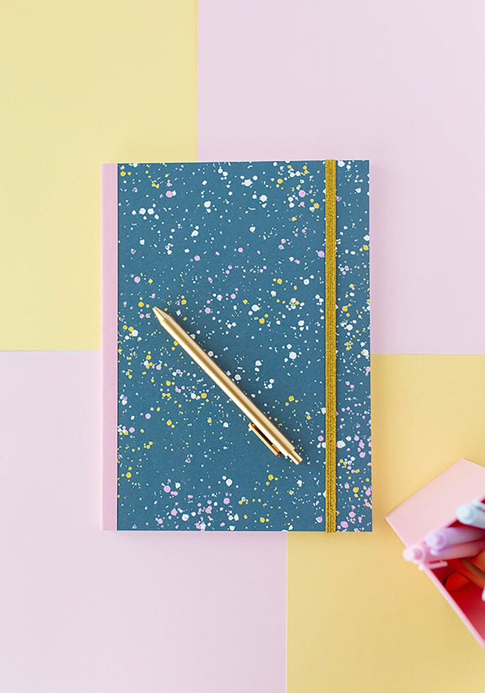 Spruce Splatter Notebook by Talking Out of Turn abstract diary doodle