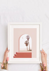 Staircase & Archway Art Print by kach.designs art print beach decor