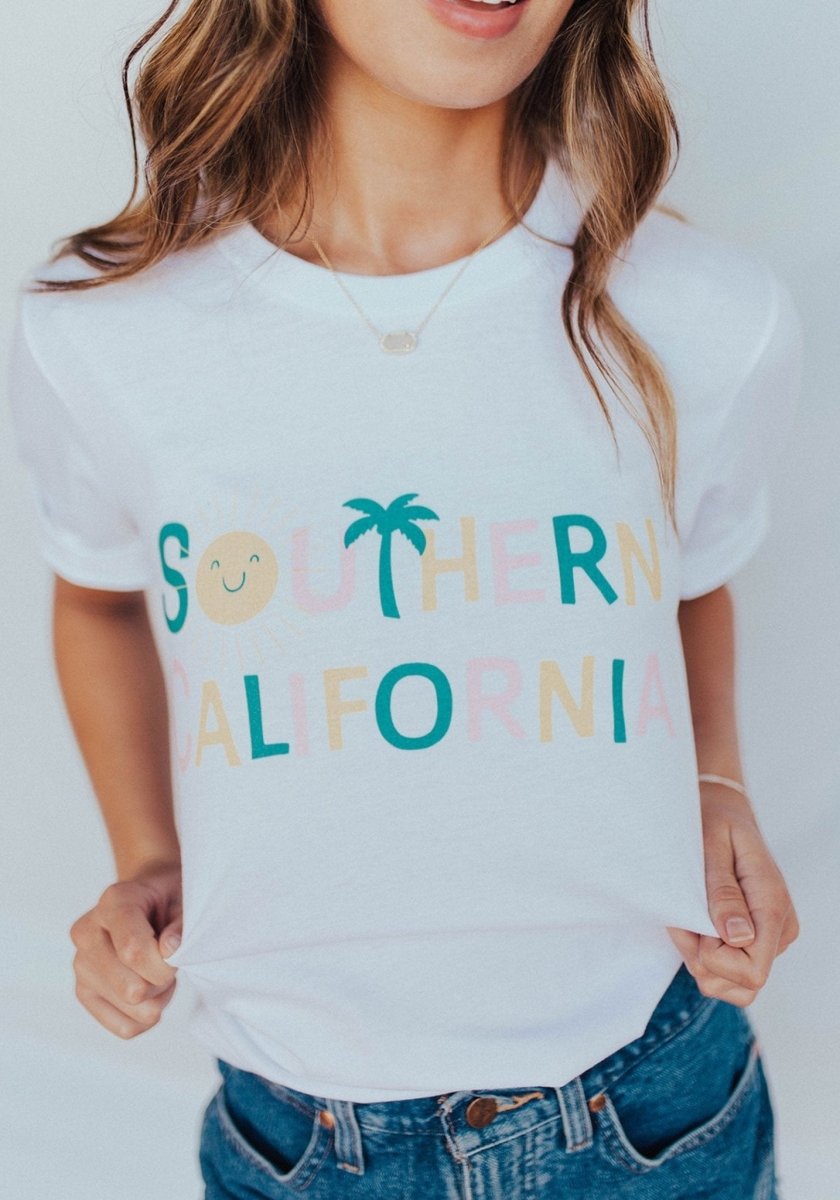 Sunny SoCal Tee by kaeraz california california souvenir palm tree