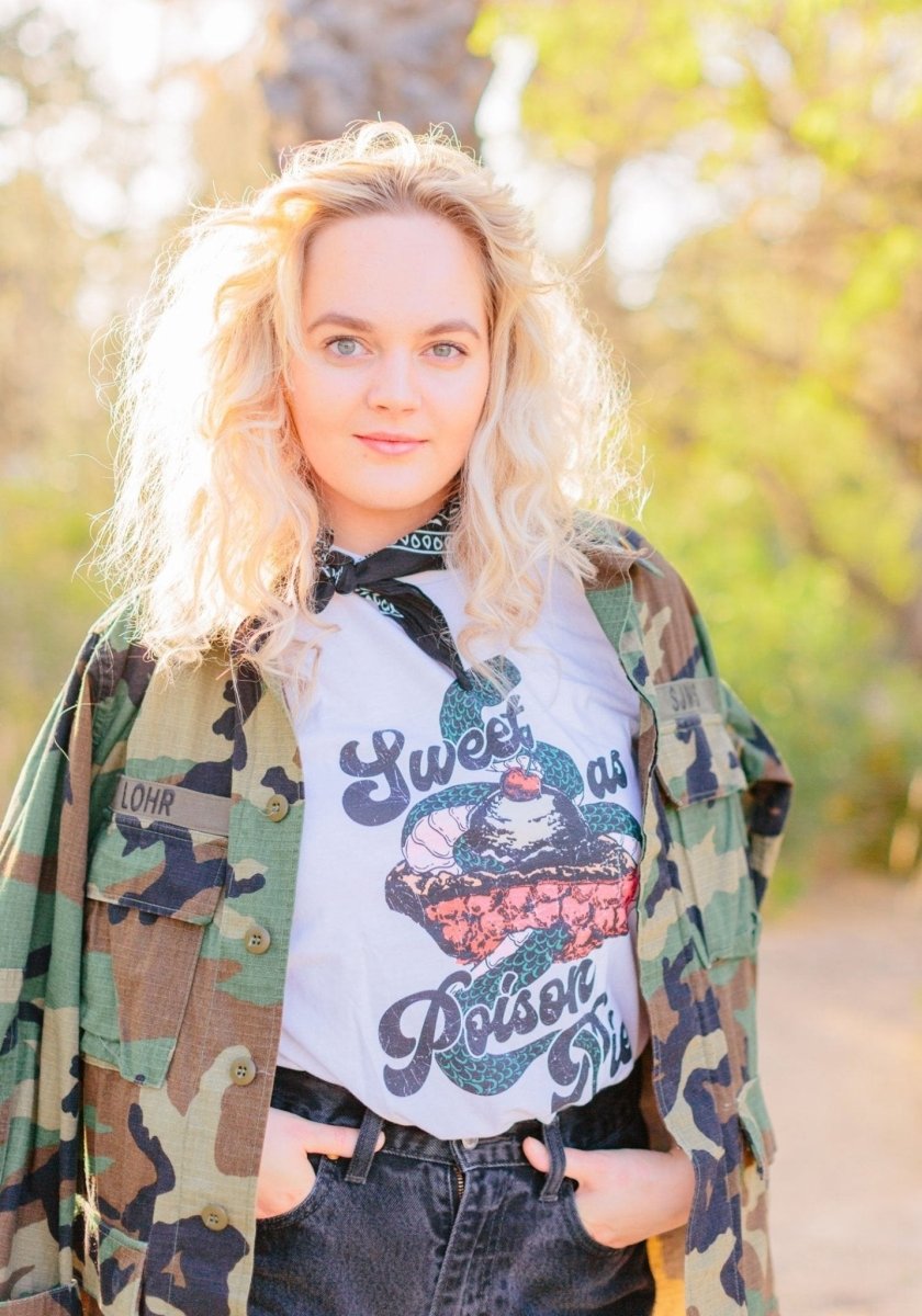 Sweet As Poison Pie Tee by kaeraz band tee cherry ice cream