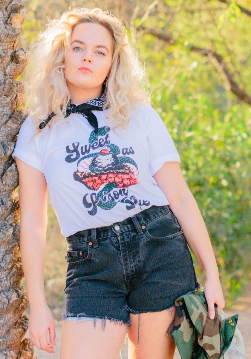 Sweet As Poison Pie Tee by kaeraz band tee cherry ice cream