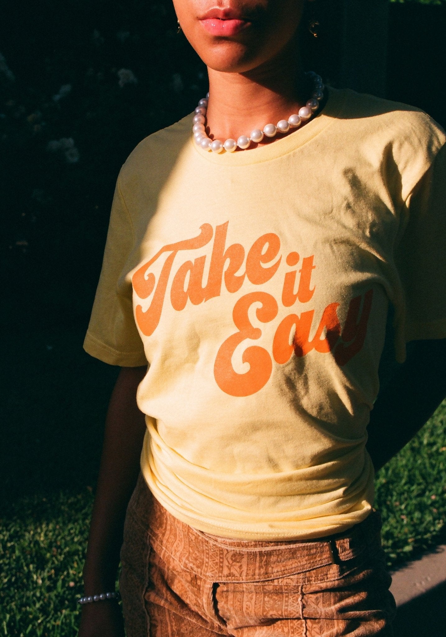 Take it Easy Tee by kaeraz | Retro Shirts for Women | 70s Vintage Tees