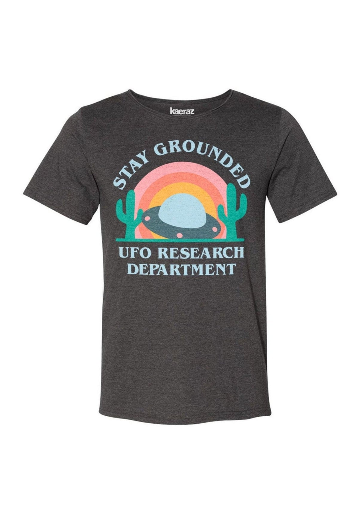 UFO Research Dept Tee by kaeraz alien area 51 cactus