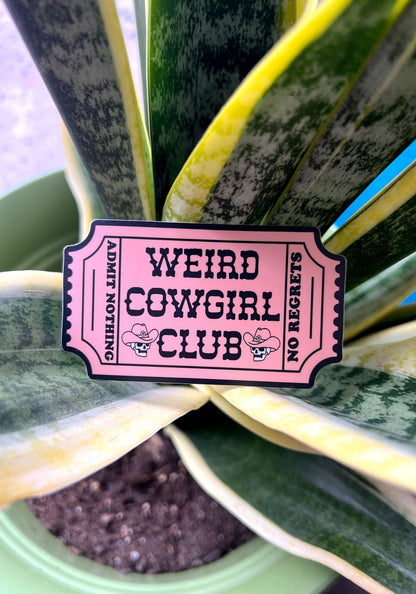 Weird Cowgirl Club Sticker by kaeraz cowboy cowboy hat cowgirl