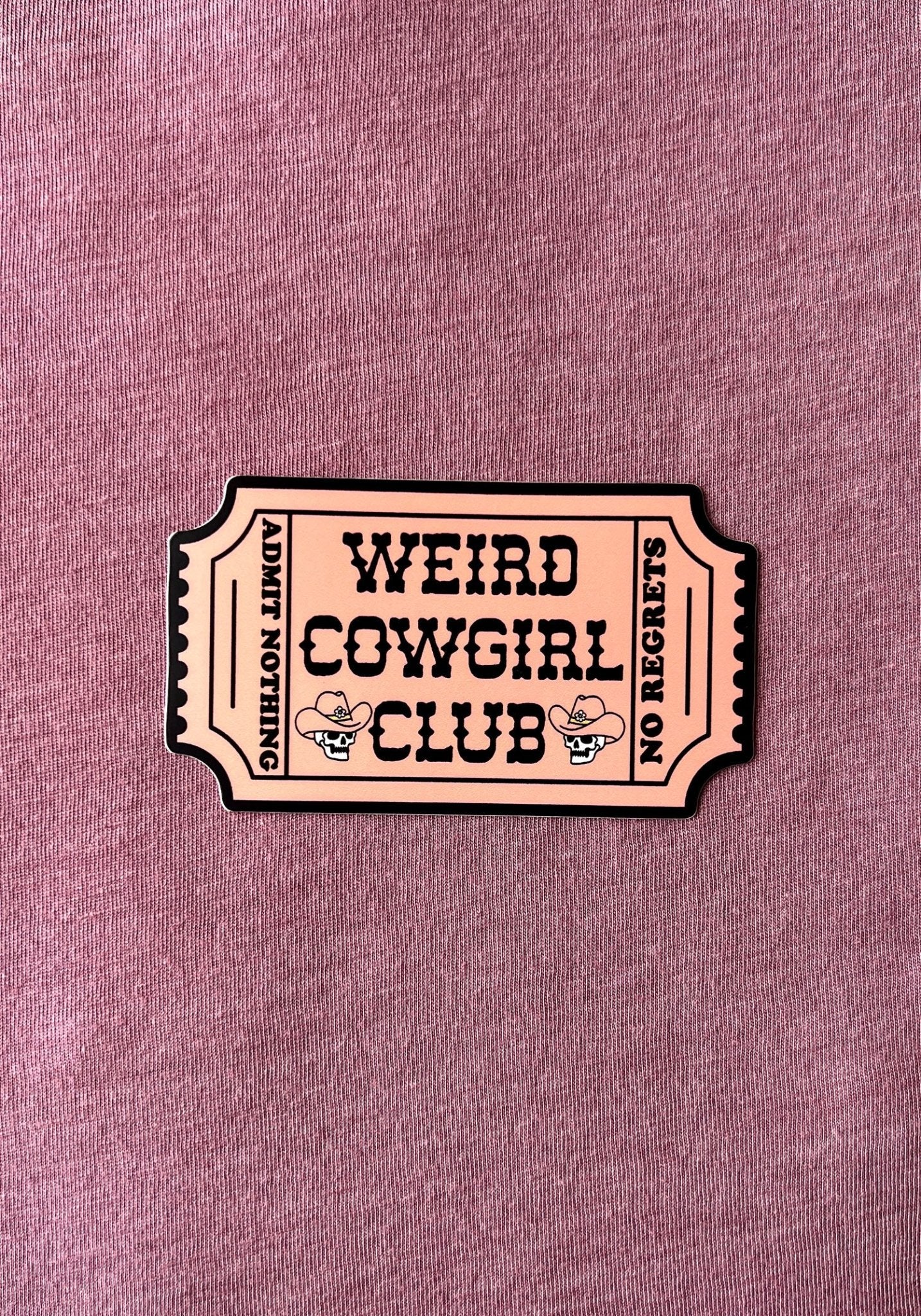 Weird Cowgirl Club Sticker by kaeraz cowboy cowboy hat cowgirl