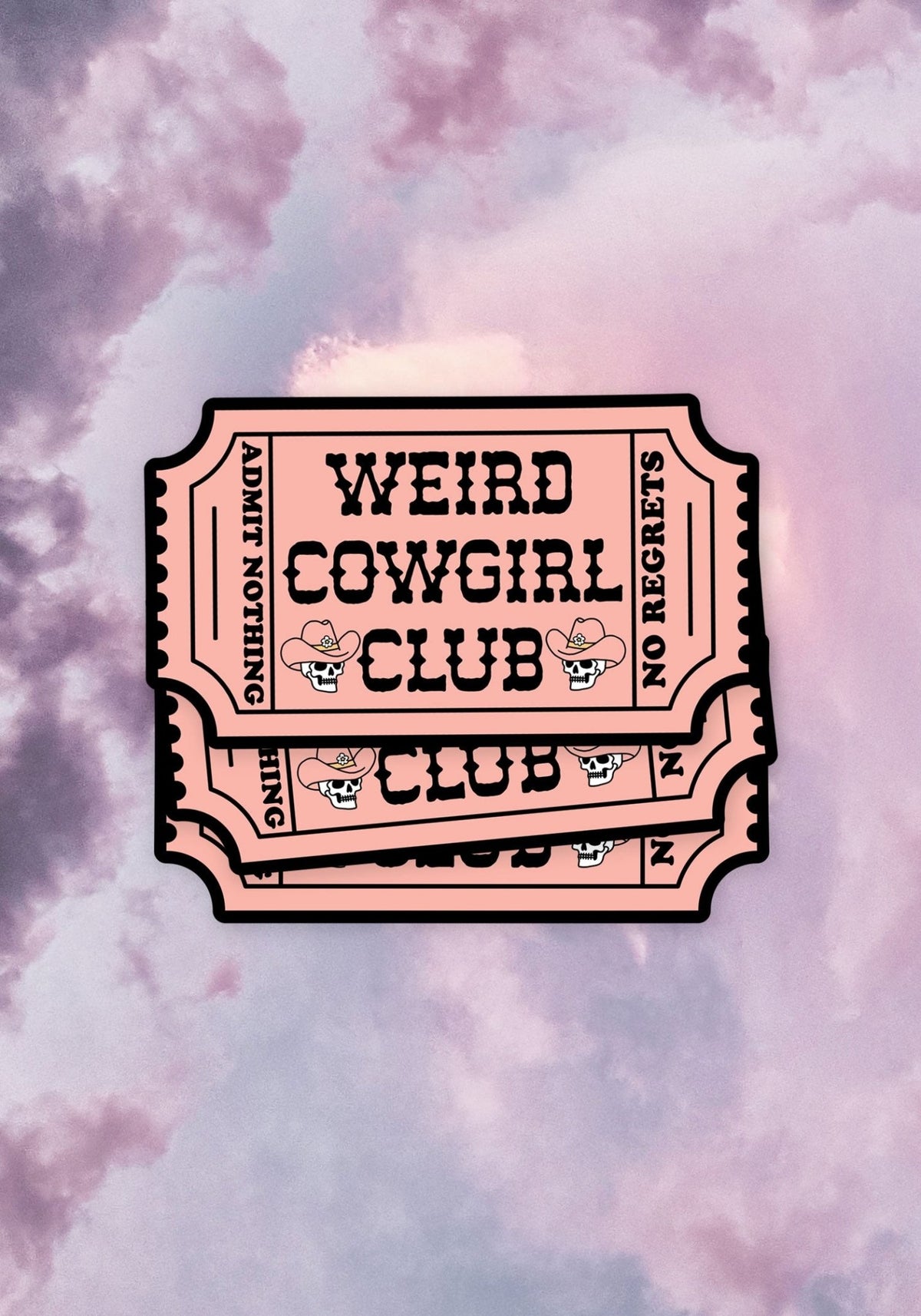 Weird Cowgirl Club Sticker by kaeraz cowboy cowboy hat cowgirl