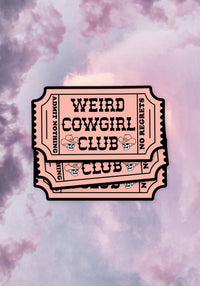 Weird Cowgirl Club Sticker by kaeraz cowboy cowboy hat cowgirl