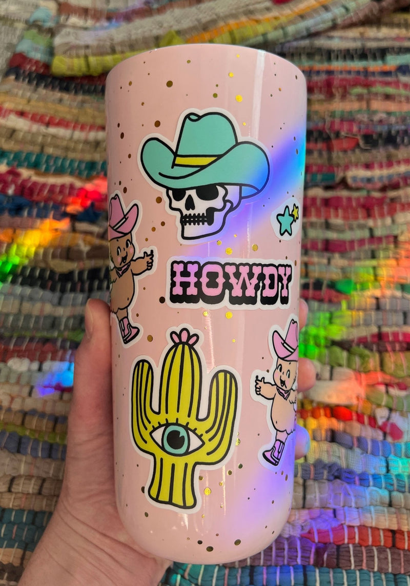 Weird Cowgirl Sticker Sheet by kaeraz cactus cowboy cowboy hat