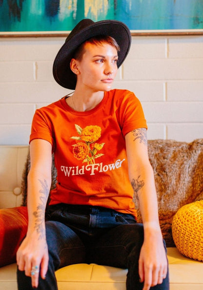 Wild Flower Tee by kaeraz 60s 70s autumn