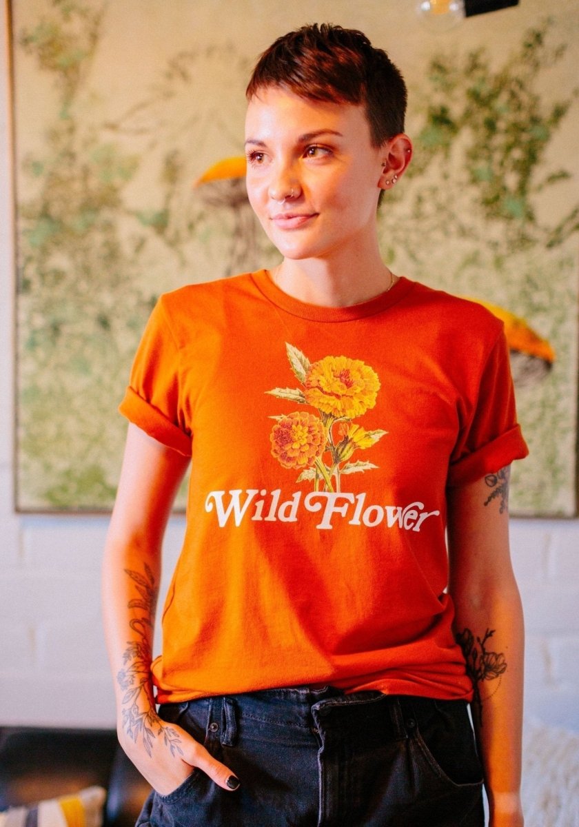 Wild Flower Tee by kaeraz 60s 70s autumn