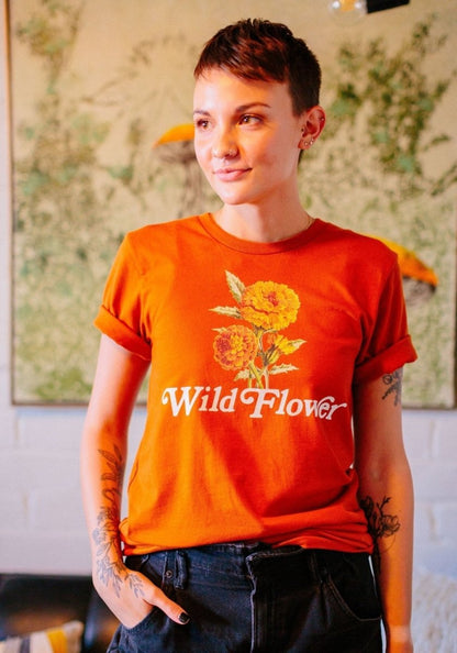 Wild Flower Tee by kaeraz 60s 70s autumn