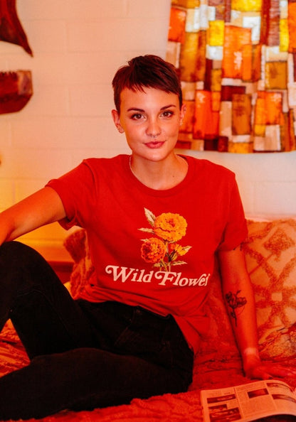 Wild Flower Tee by kaeraz 60s 70s autumn