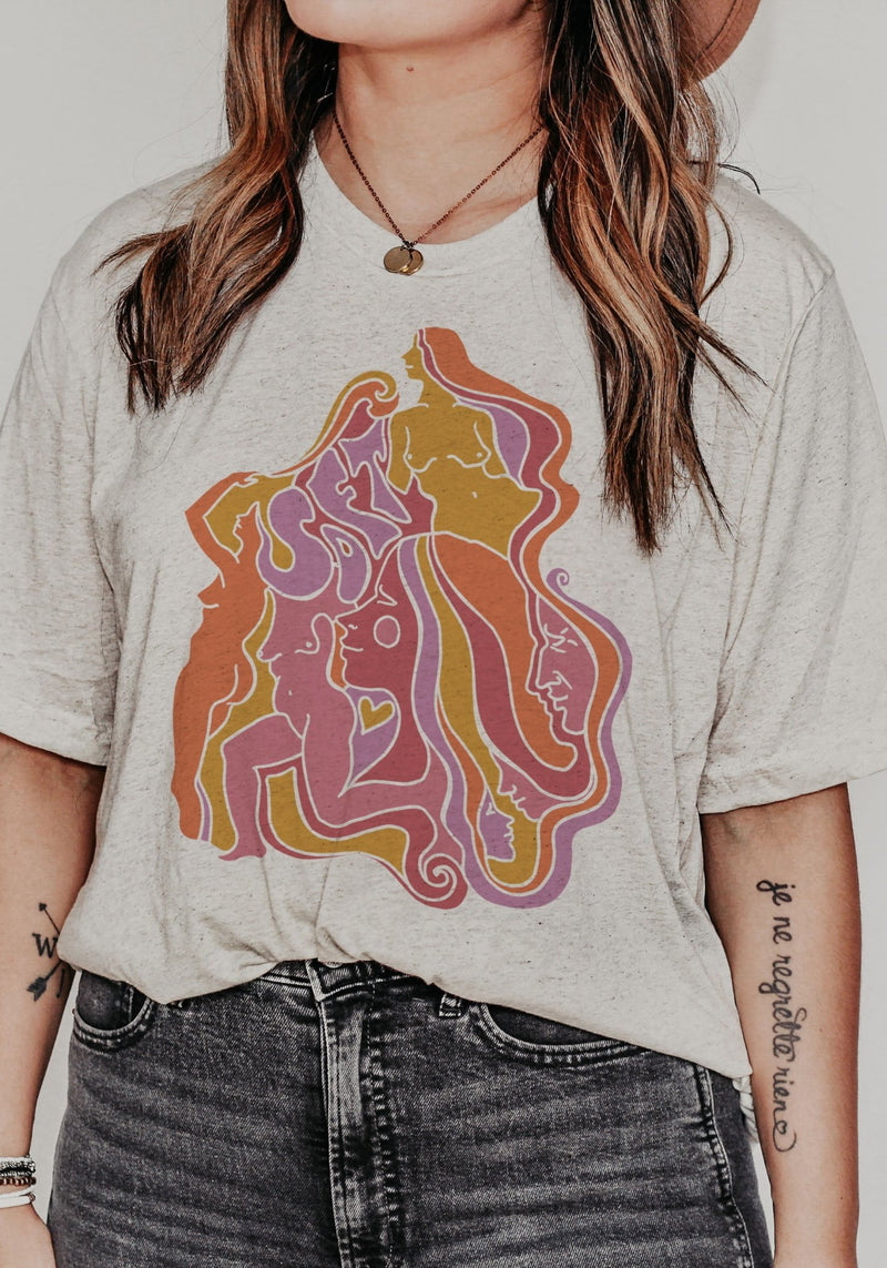 Women Are Soft Tee by Toadstone Illustration 60s 70s bodies