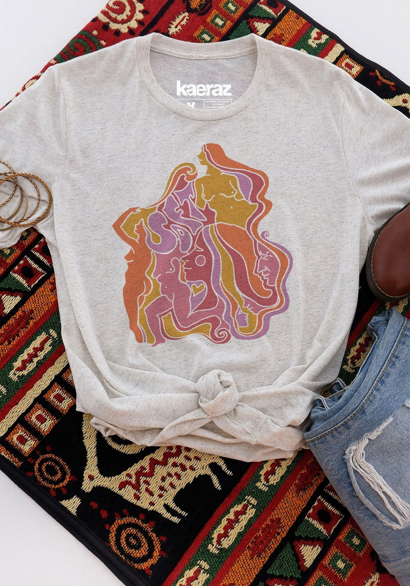 Women Are Soft Tee by Toadstone Illustration 60s 70s bodies