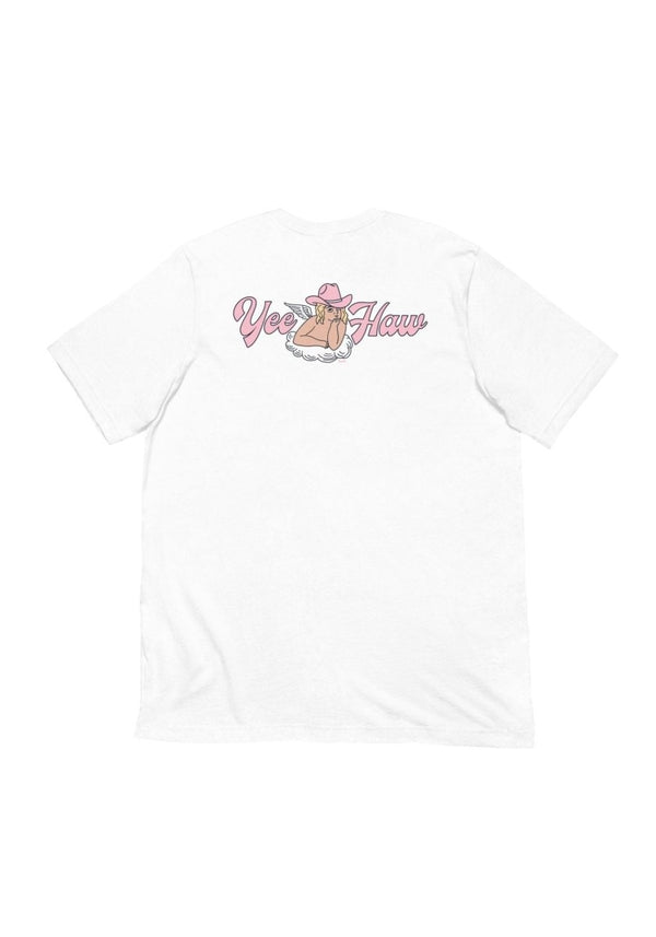 Yeehaw Angel Tee by kaeraz angels cherub cowgirl